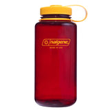 Bouteille d'eau de maintien à large ouverture Nalgene, gourde de 1 litre (jaune rouge foncé)