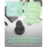 Icy box – chargeur sans fil pliable 3 en 1 (anthracite, ib-sh101-ch)