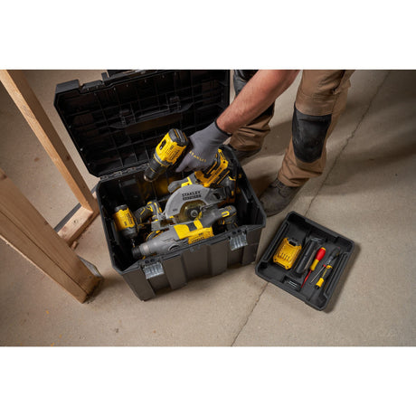 Stanley Fatmax Pro-Stack Boîte à outils de rangement modulaire 3 en 1 (noir jaune)