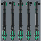 Wera 8000 c black edition zyklop speed cliquet avec 1 2 entraînements (noir vert)