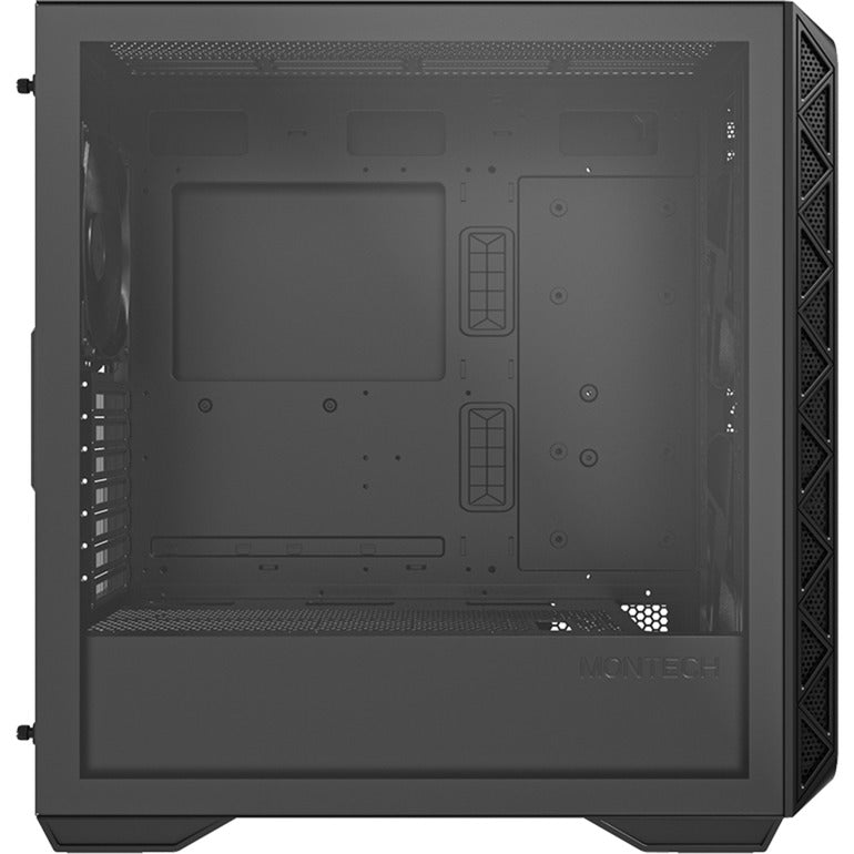 Boîtier tour midi Montech air 903 base (noir | 2x USB-A | 1x USB-C | verre trempé)