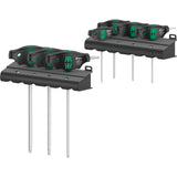 Wera 467 7 torx hf set 1 tournevis cruciforme + crémaillère, 7 pièces (noir vert, avec fonction de maintien)