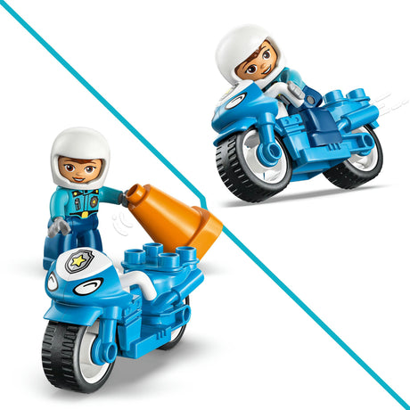 Lego Duplo 10471 moto de police bleue
