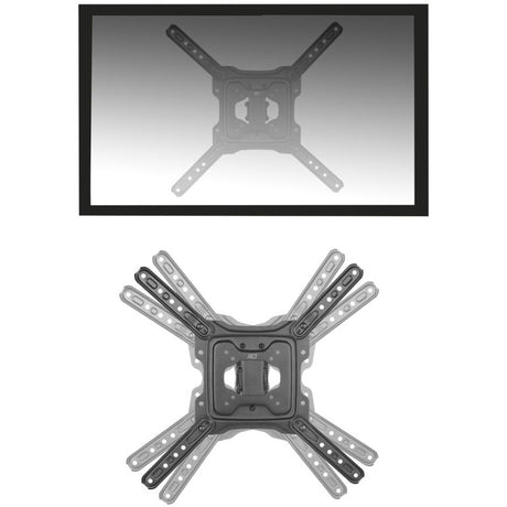 Support mural TV act ac8354 noir 55 pouces