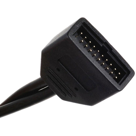 Silverstone g11303050-rt, adaptateur USB 2.0 (interne) 9 broches > USB 3.0 (interne) 19 broches (noir)