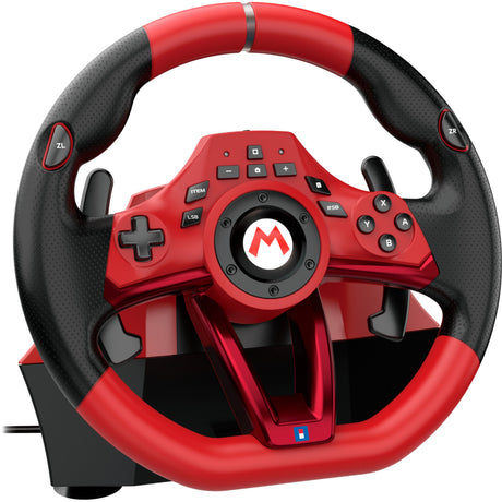 Hori mario kart racing wheel pro deluxe simulatorset (rood zwart, nintendo switch 2, nintendo switch, nintendo switch oled, pc)
