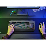 Clavier de jeu Trust GXT 836 EVOCX RGB (noir, disposition américaine (QWERTY), membrane, 100%, RVB)