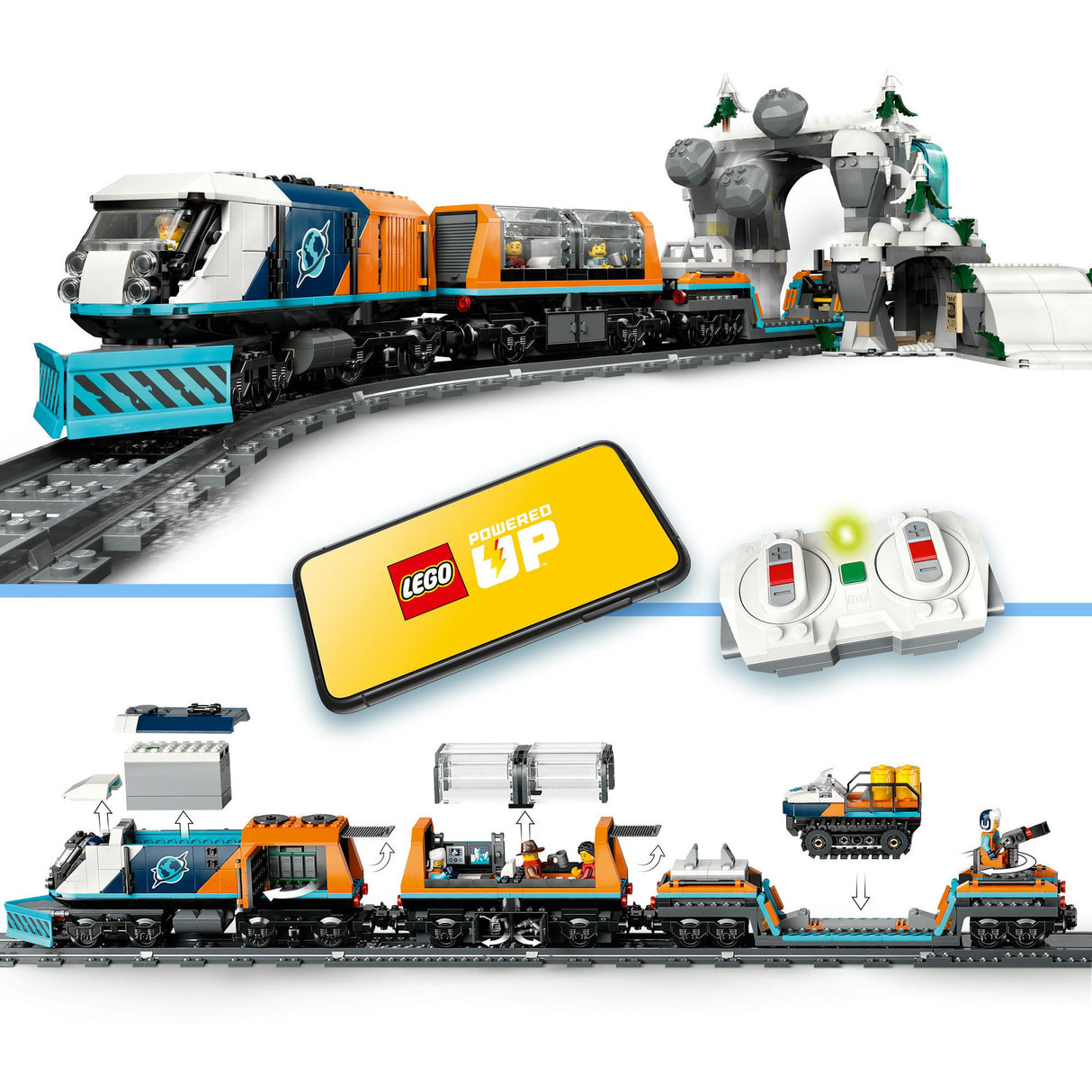 Lego 60470 City Trains Train de recherche au pôle Nord