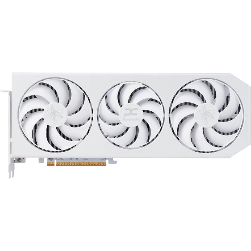 Carte graphique Powercolor Radeon RX 9070 XT Hellhound Spectral White 16 Go GDDR6 (blanc, RDNA4, GDDR6, 3x Display Port, 1x HDMI)