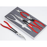 Knipex jeu de pinces automobile 00 20 01 v16 jeu de pinces (rouge noir, 4 pièces)