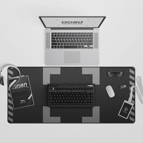 Clavier mécanique sans fil côté obscur Iqunix og80 (noir, disposition américaine (qwerty), marron gateron, 80 % (tkl), LED RVB, échangeable à chaud, pbt, 2,4 GHz | Bluetooth 5.1 | USB-C)