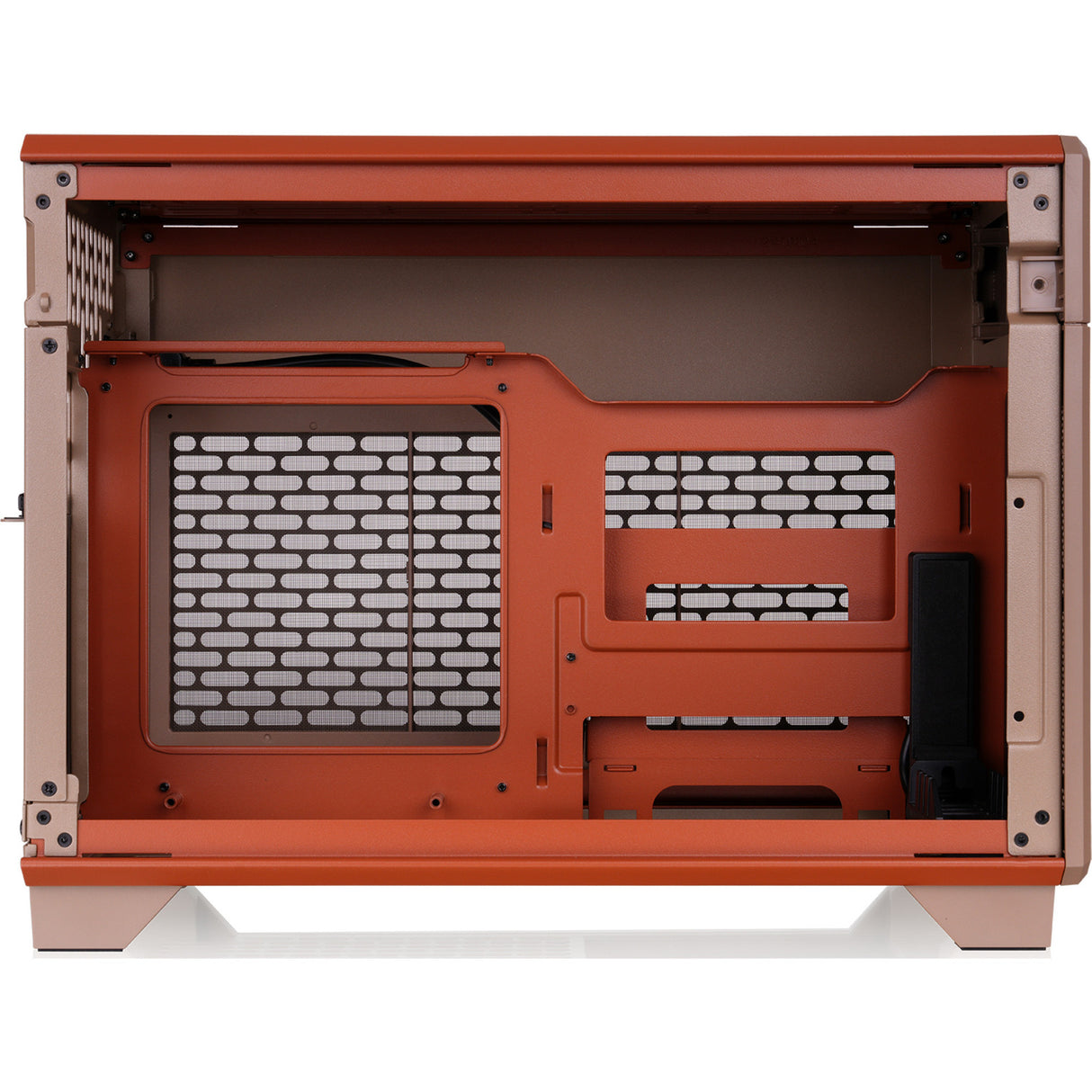 Thermaltake tr100 gravel sand mini tower behuizing (lichtbruin | 2x usb-a | 1x usb-c)