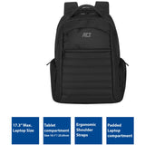 Sacoche pour ordinateur portable Act ac8535 mélange de polyester noir