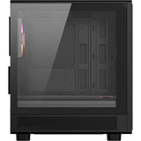 Boîtier tour midi Xyz pc gear atom (noir | 2x USB-A | 1x USB-C | verre trempé)