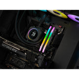 Corsair Vengeance RGB 32 Go DDR5-5200 (2x 16 Go) RAM (noir, cmh32gx5m2b5200c40, xmp 3.0)