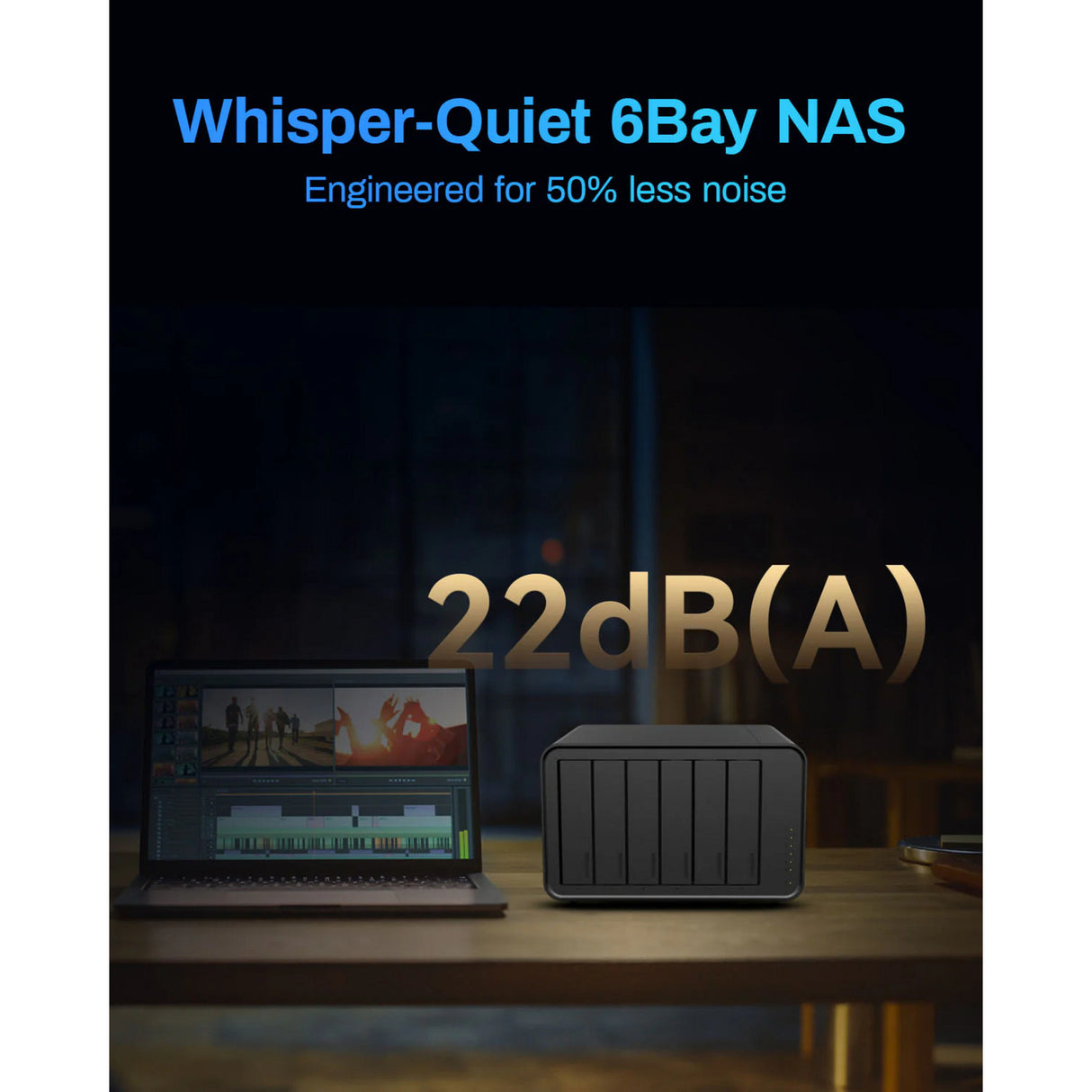 NAS Terramaster F6-424 (noir, 2x 2,5GBE, HDMI, USB)