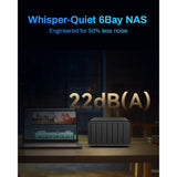 NAS Terramaster F6-424 (noir, 2x 2,5GBE, HDMI, USB)