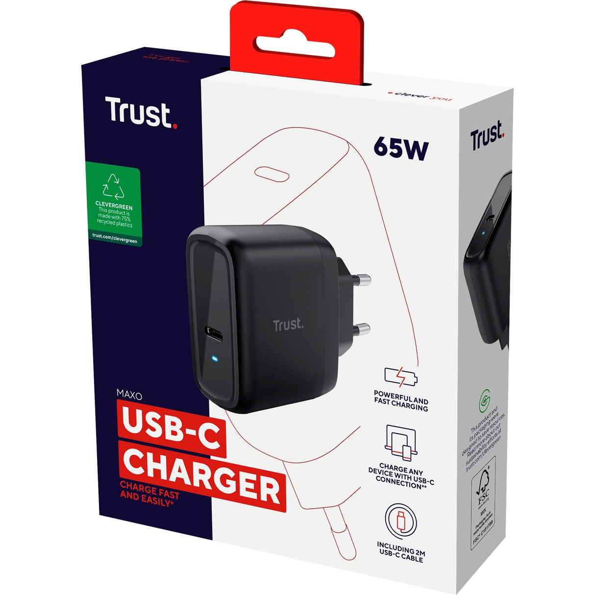 Trust Trust Maxo USB-C Charger de 65 W
