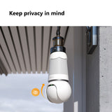 Caméra de sécurité Imou bulb cam 2k (blanc, raccord à vis universel e26 e27)