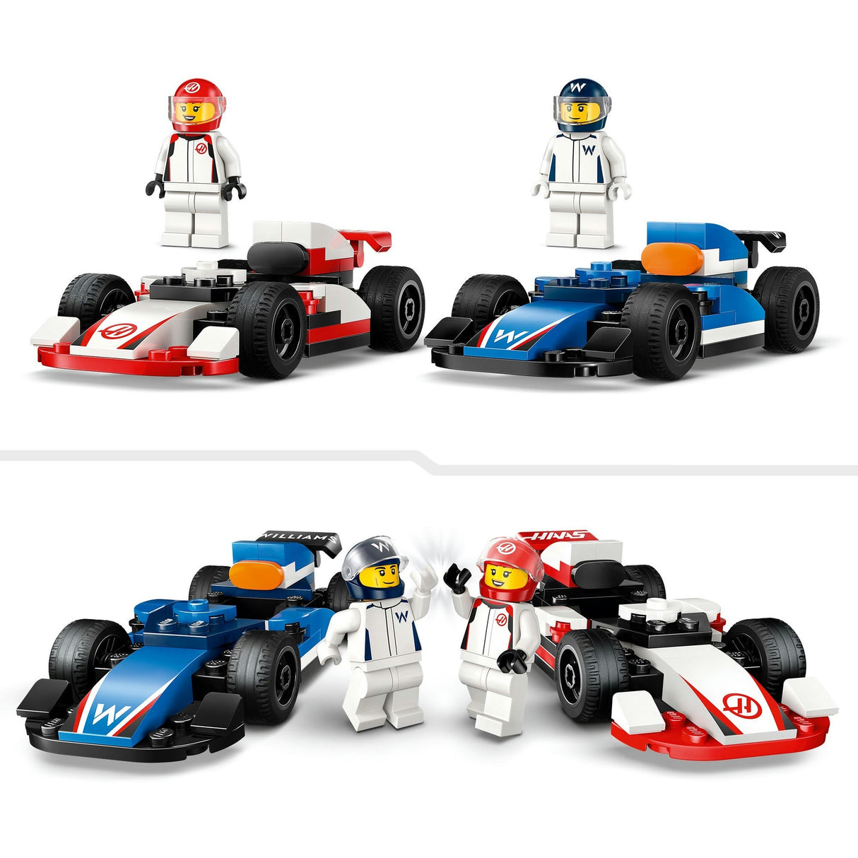 Lego city 60464 f1 williams courses et lièvre f1 voitures de course