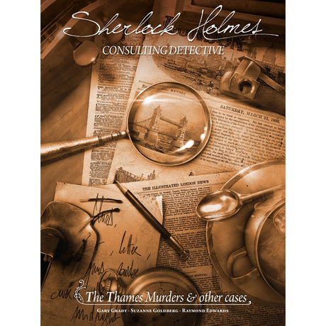 Asmodee sherlock holmes détective consultant : jeu de société sur les meurtres de la Tamise (anglais, 1 à 8 joueurs, 60 à 90 minutes, à partir de 12 ans)