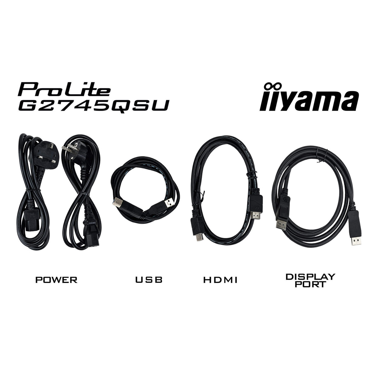 Moniteur de jeu Iiyama G-Master Black Hawk G2745QSU-B2 27 (noir, HDMI, port d'affichage, 2x USB-A, USB-B)