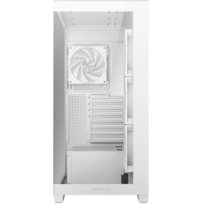 Boîtier tour midi Deepcool CG580 4f (blanc | 2x USB-A | 1x USB-C | RVB | verre trempé)