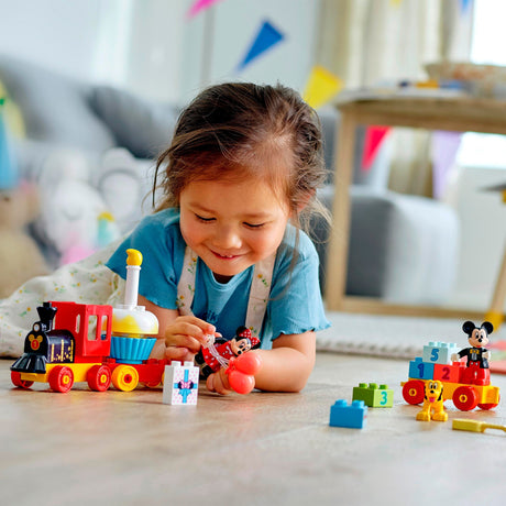 Lego Duplo Disney Mickey Minnie Train d'anniversaire, jouet à construire pour les tout-petits 10941