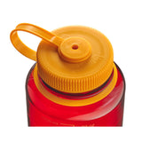 Bouteille d'eau de maintien à large ouverture Nalgene, gourde de 1 litre (jaune rouge foncé)