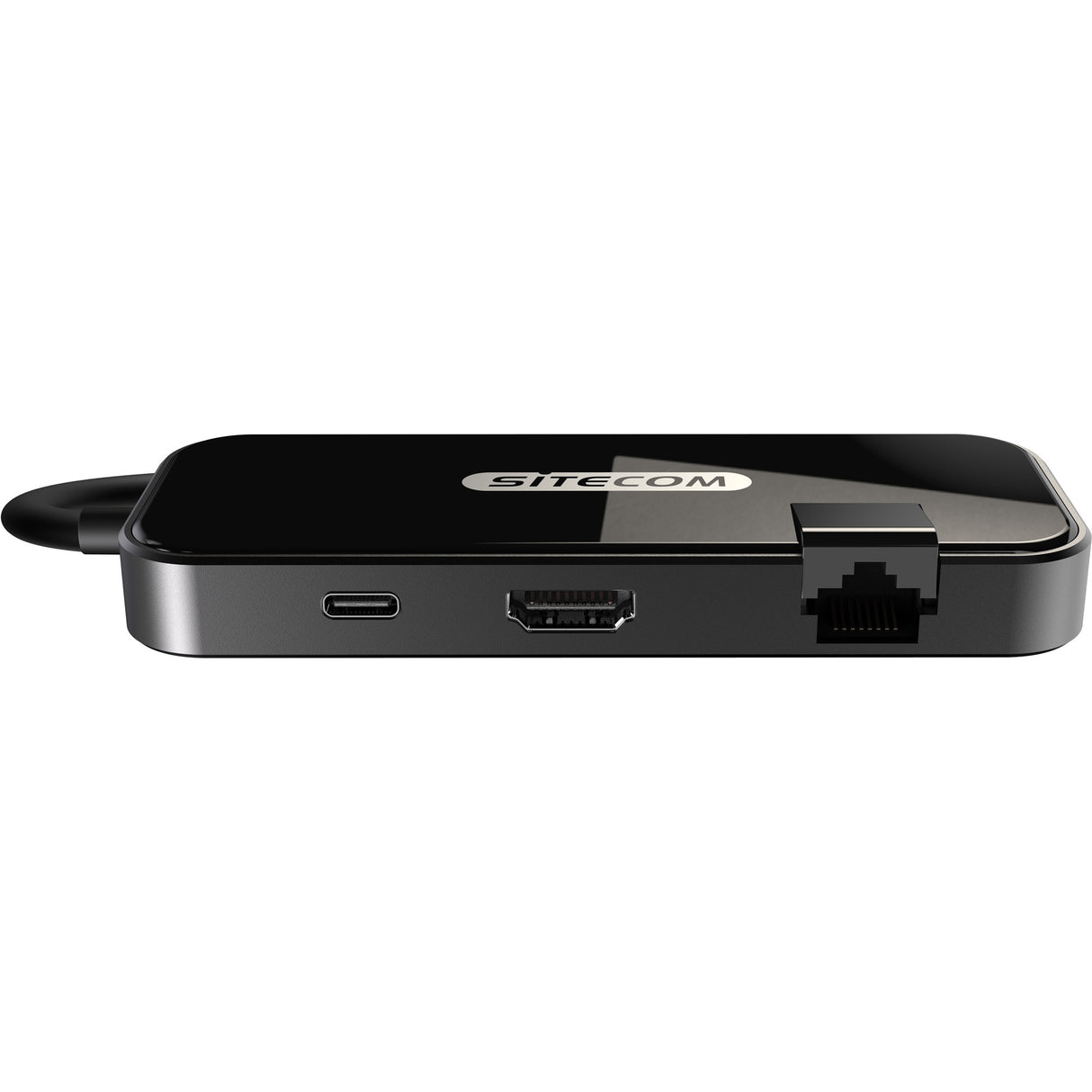 Adaptateur Sitecom USB-C vers HDMI + Gigabit LAN (noir)