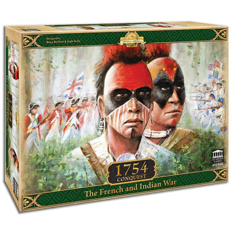 Réseau de joueurs européens 1754 Conquest : jeu de société sur la guerre française et indienne (anglais, 2 à 4 joueurs, 60 à 240 minutes, à partir de 12 ans)