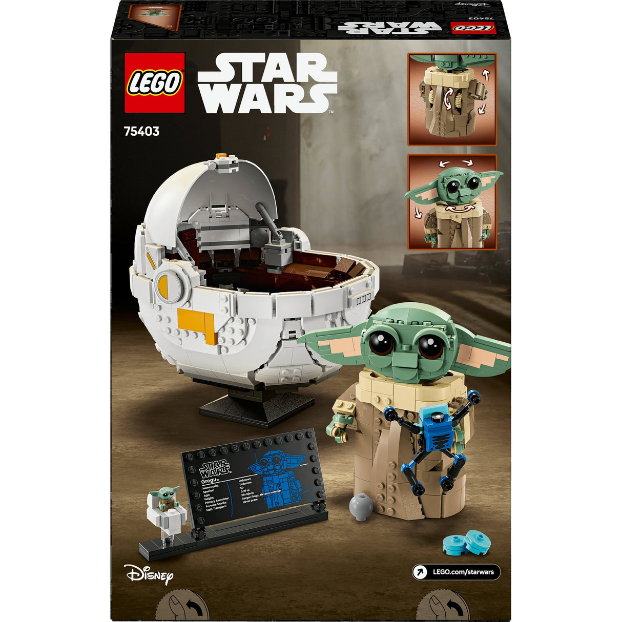 Lego star wars 75403 grogu avec poussette volante