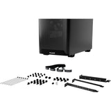 Soyez silencieux! boîtier tour midi à fenêtre de flux d'air pure base 501 (noir | 2x USB-A | 1x USB-C | verre trempé)