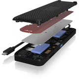 Boîte glacée ICY BOX IB-DK2116-C 11-en-1 Mobile Dockingstation avec TRI