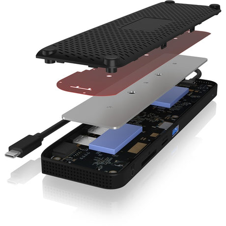 Boîte glacée ICY BOX IB-DK2116-C 11-en-1 Mobile Dockingstation avec TRI