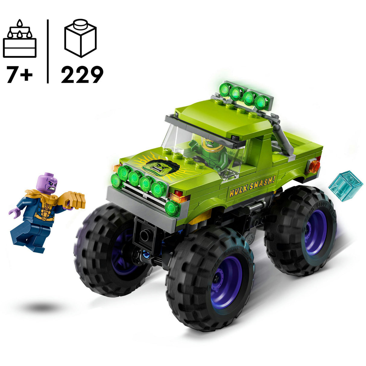 Lego Marvel le camion Hulk contre Thanos - jouets de super-héros - 76312