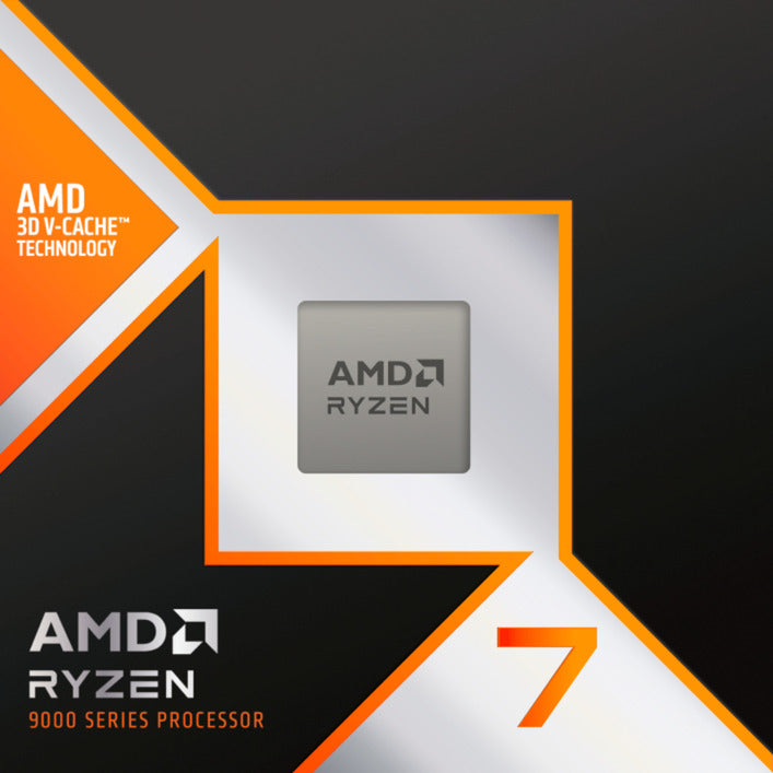 Processeur AMD Ryzen 7 9850x3D, 4,7 GHz (5,6 GHz Turbo Boost) socket AM5 (débloqué, en boîte)