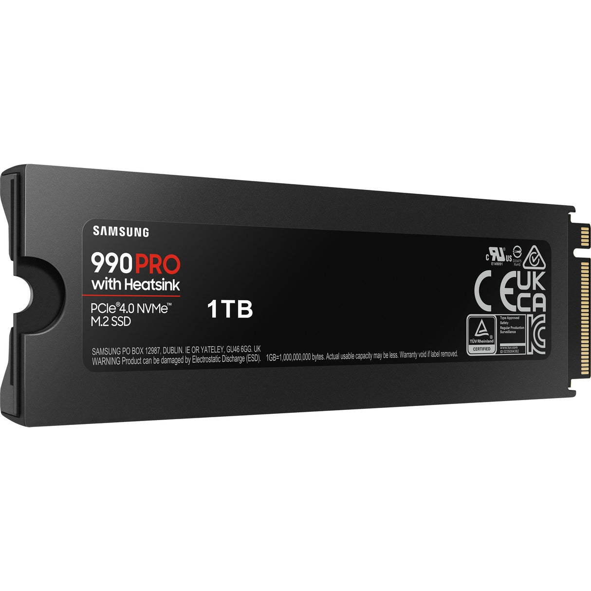 Dissipateur thermique Samsung 990 pro 1 To SSD (PCIe 4.0 x4, NVMe 2, M.2 2280, LED RVB)