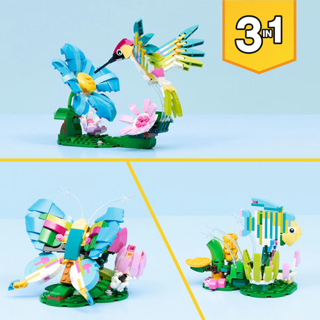 Lego ® Creator 3en1 animaux sauvages : colibri coloré - 31384