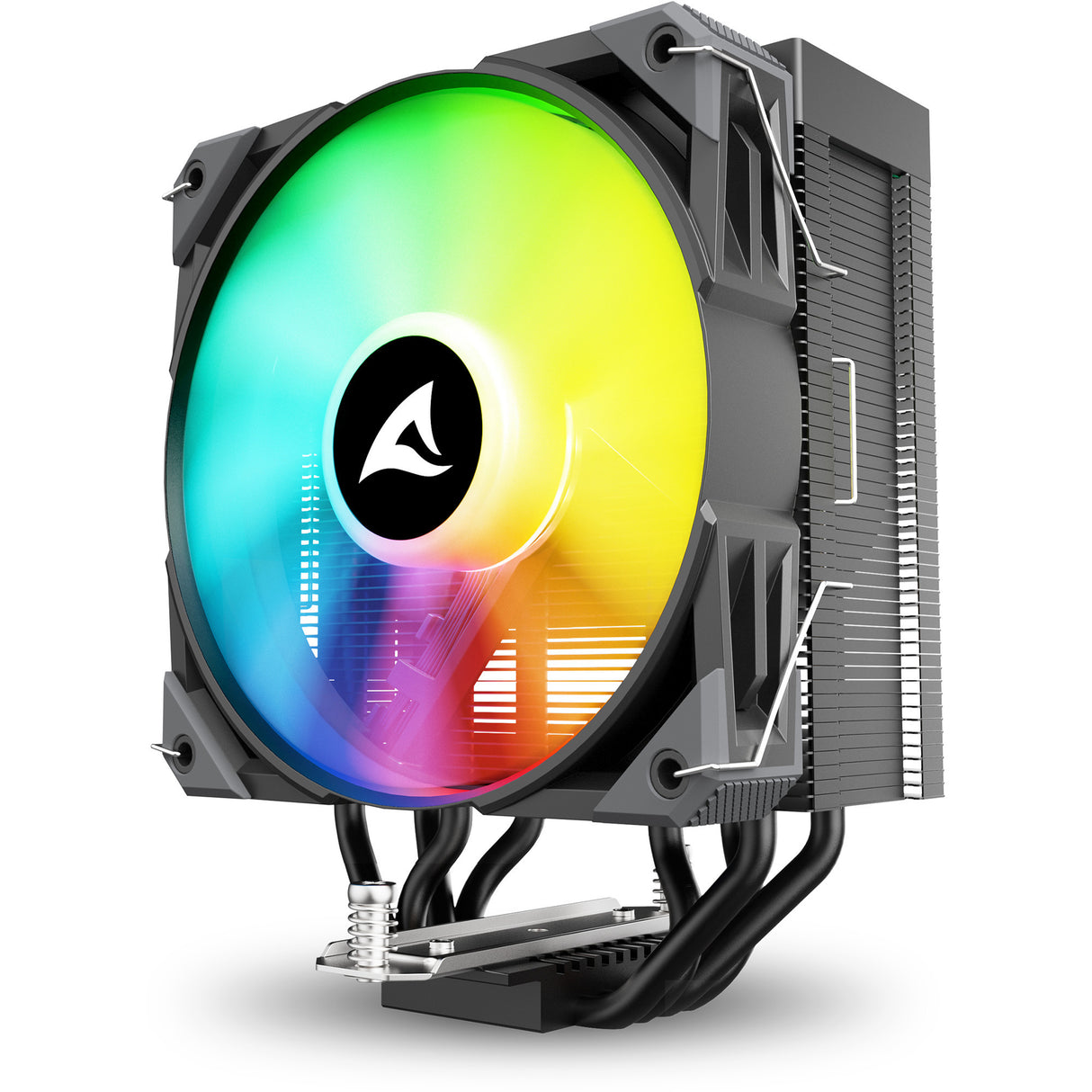 Refroidisseur de processeur Sharkoon a40 RVB (noir, connecteur de ventilateur PWM à 4 broches)
