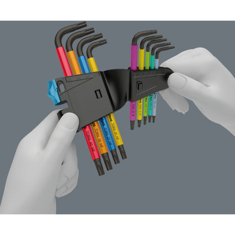 Wera 967 9 tx jeu de 9 clés hexagonales - torx - t8-40