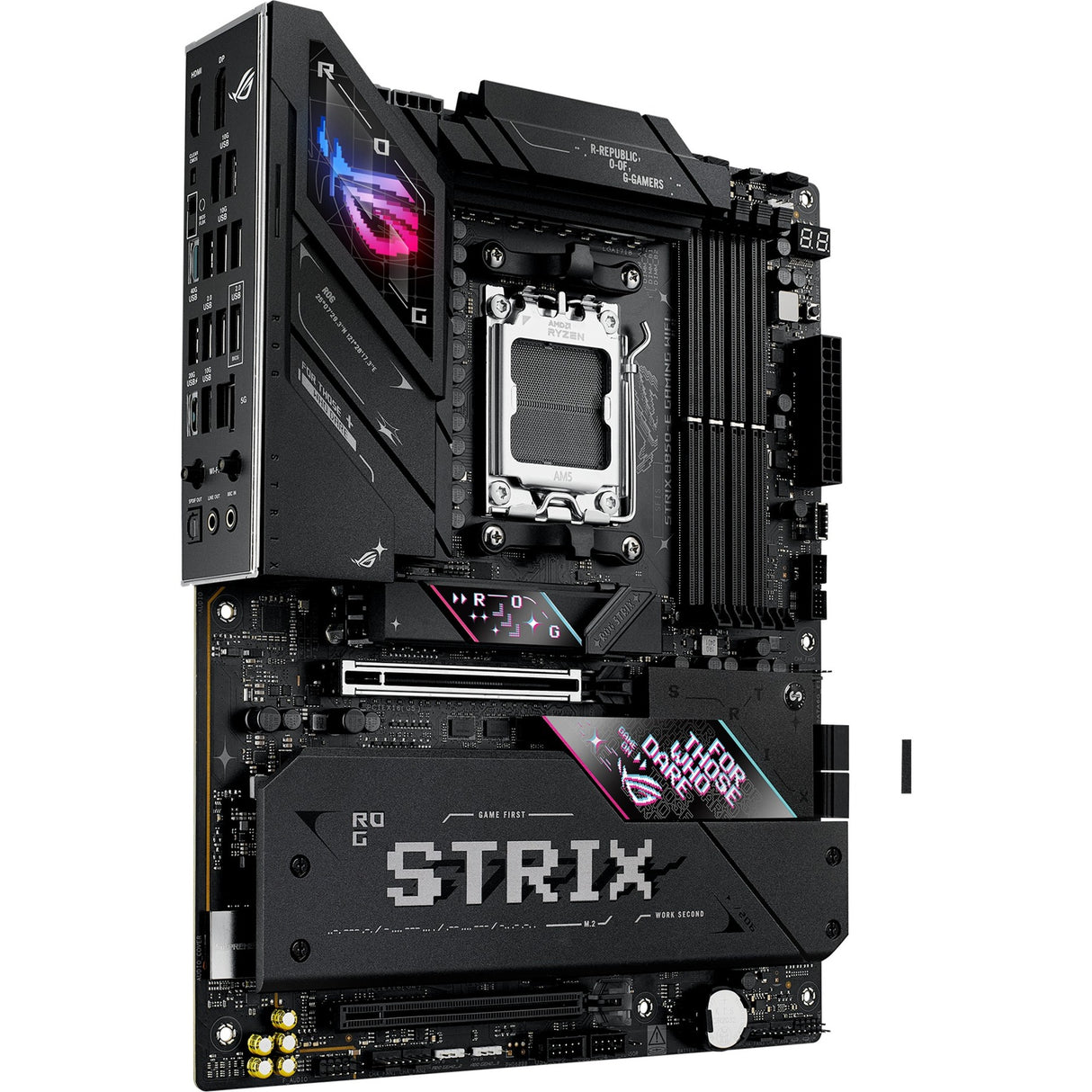 Carte mère Asus ROG Strix B850-E Gaming WiFi Socket AM5 (noir, RAID, 5 Go-LAN, Wi-Fi 7, BT, son, ATX)