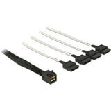 Dellock Cable Mini Sas HD SFF-8643> 4 X SATA 7 broches, 0,5 m