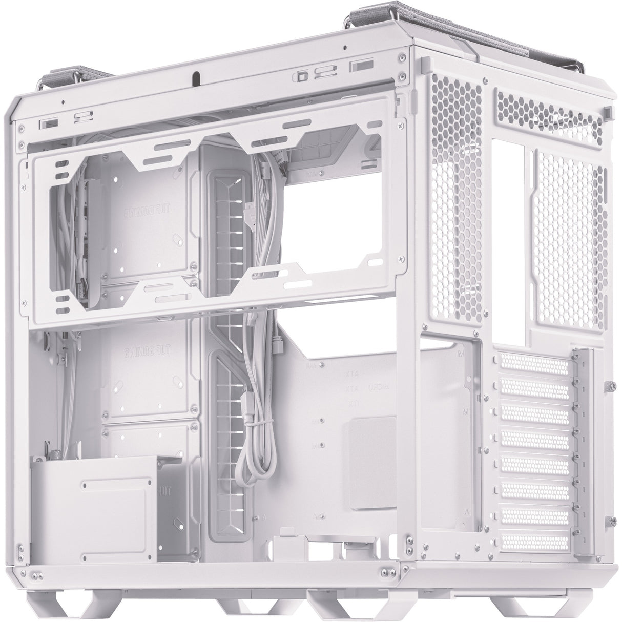 Boîtier tour midi Asus tuf gaming gt502 (blanc | 2x usb-a | 1x usb-c | verre trempé)