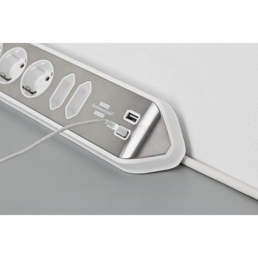 Brennenstuhl Brennenstuhl Estilo HoekstopContact 4 fois avec USB Charge Func