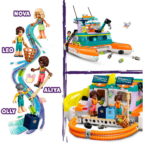 Lego Friends - jouet de construction de bateau de sauvetage en mer (41734)