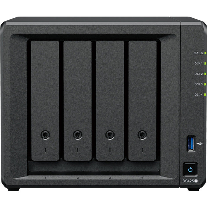 Synology diskstation ds425+ nas (noir, 2x LAN, 2x USB-A 3.2 (5 Gbit s))