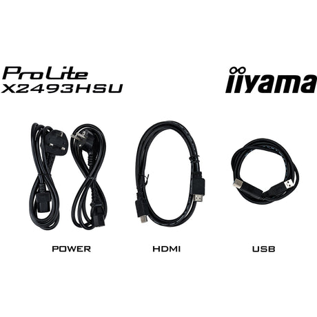 Iiyama prolite x2793hsu-b1 27 monitor (zwart (mat), 120 hz, hdmi, displayport, usb, audio)