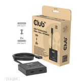 Club 3D USB-C bidirectionnel vidéo + données + commutateur PD commutateur USB (noir)