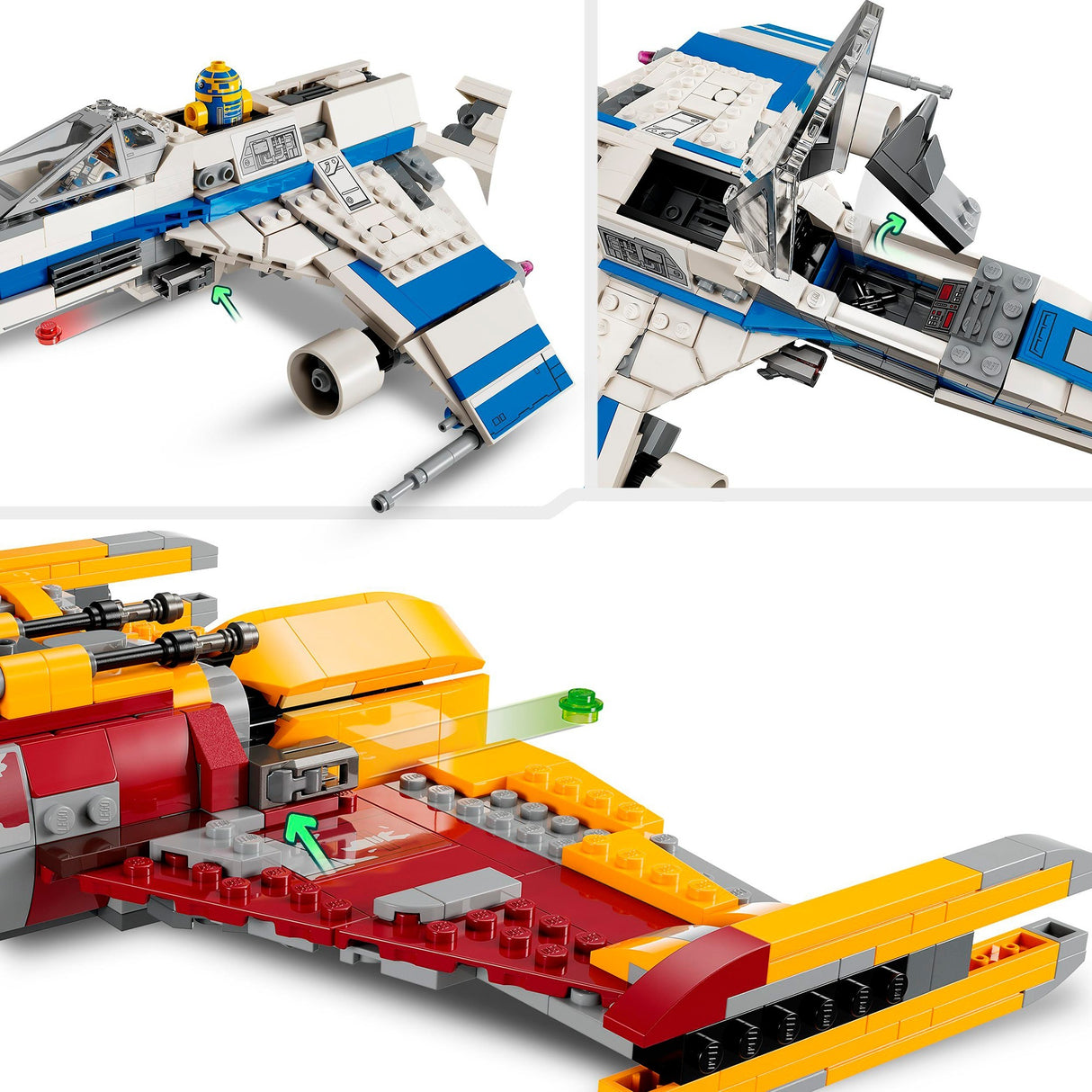 Lego Star Wars - Jouet de construction New Republic e-wing contre le Starfighter de Shin Hati (75364)